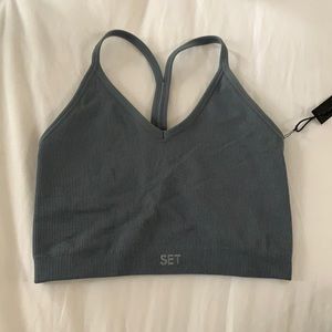SETactive bra top. Sculpt flex ribbed V bra top!